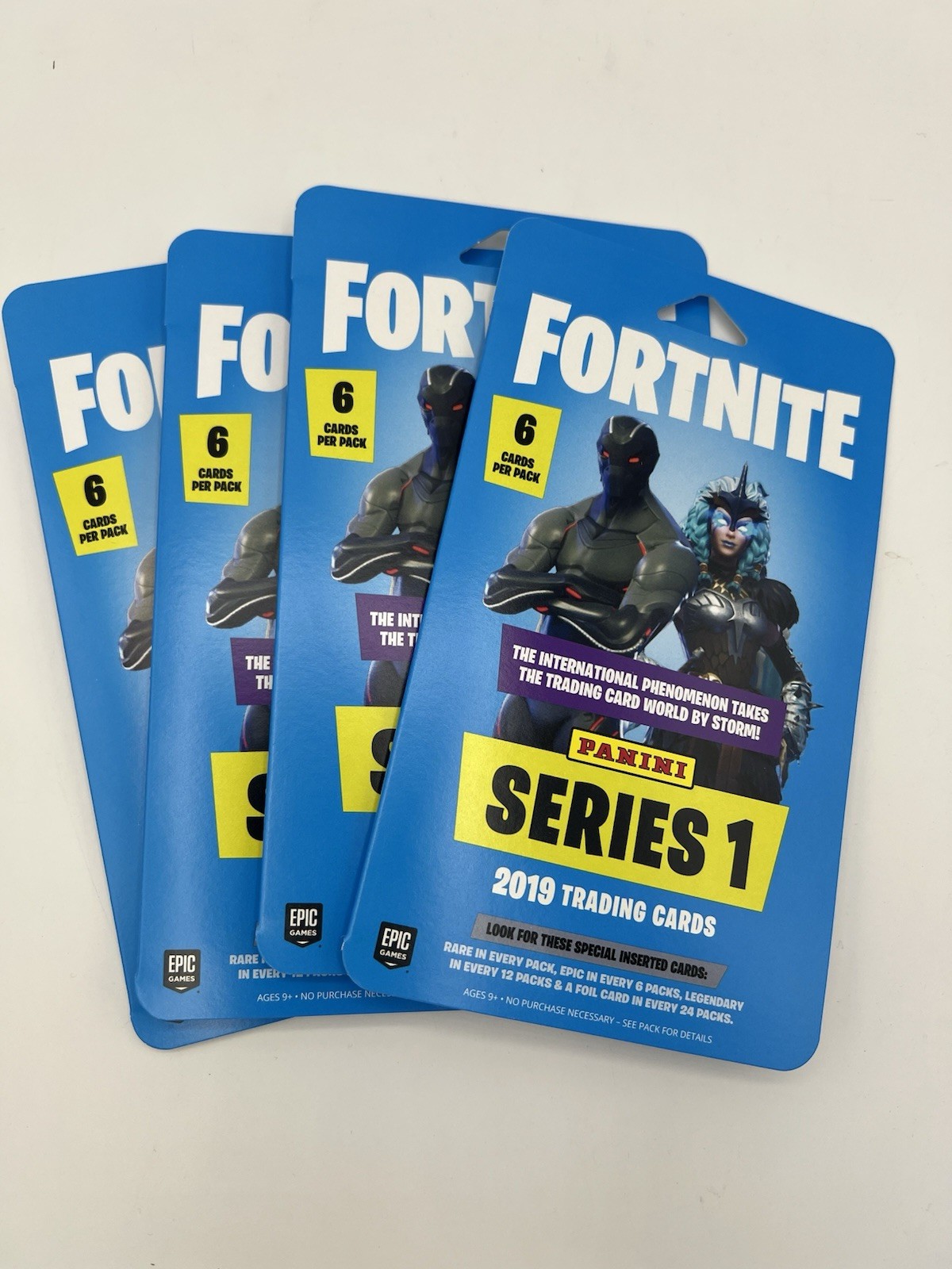 Panini Fortnite Series 1 Blister Pack Lot Of 4 New Sealed