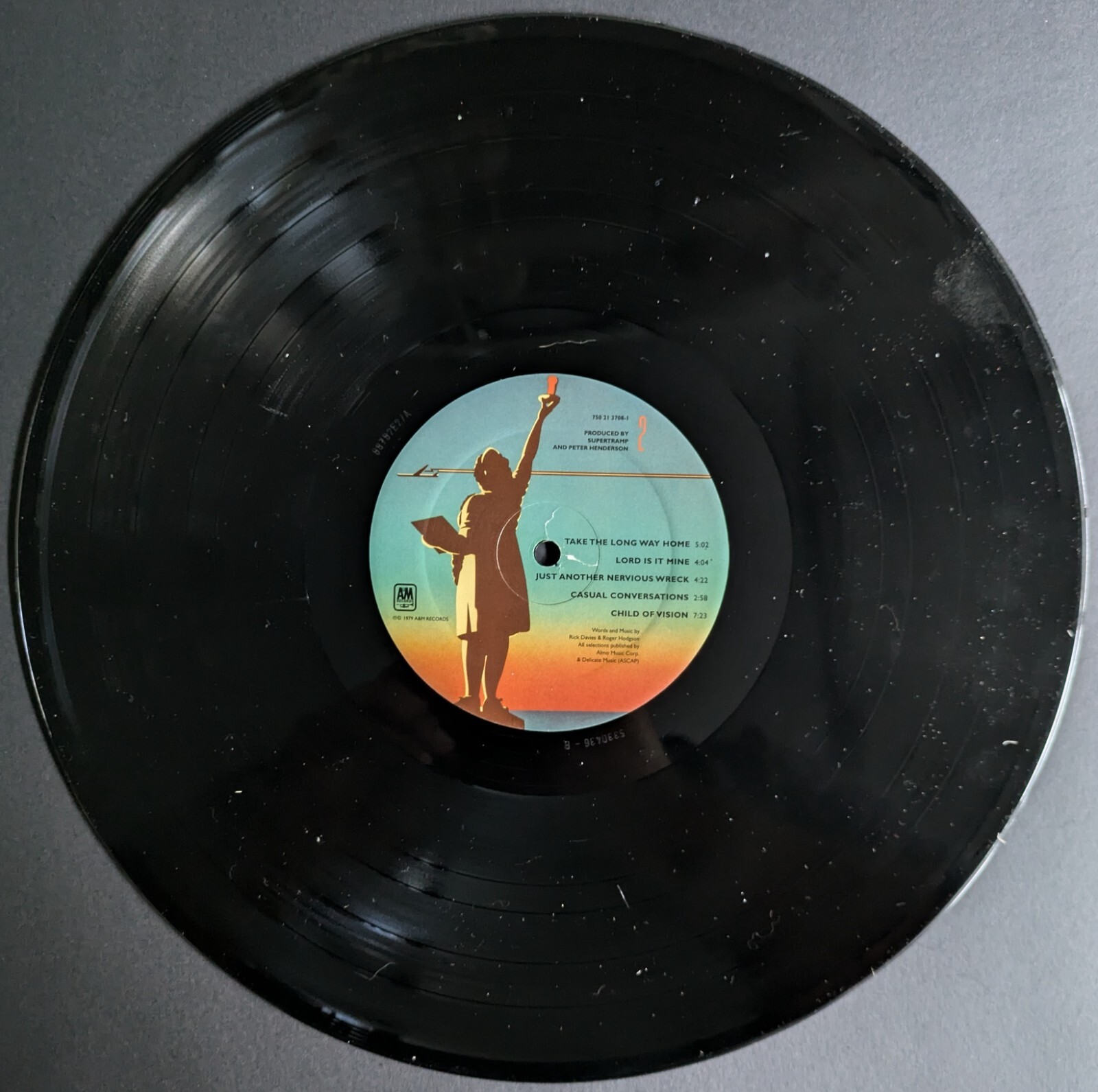 1979 Roger Hodgson Autographed Record Supertramp Album Cover Signed Jacket JSA