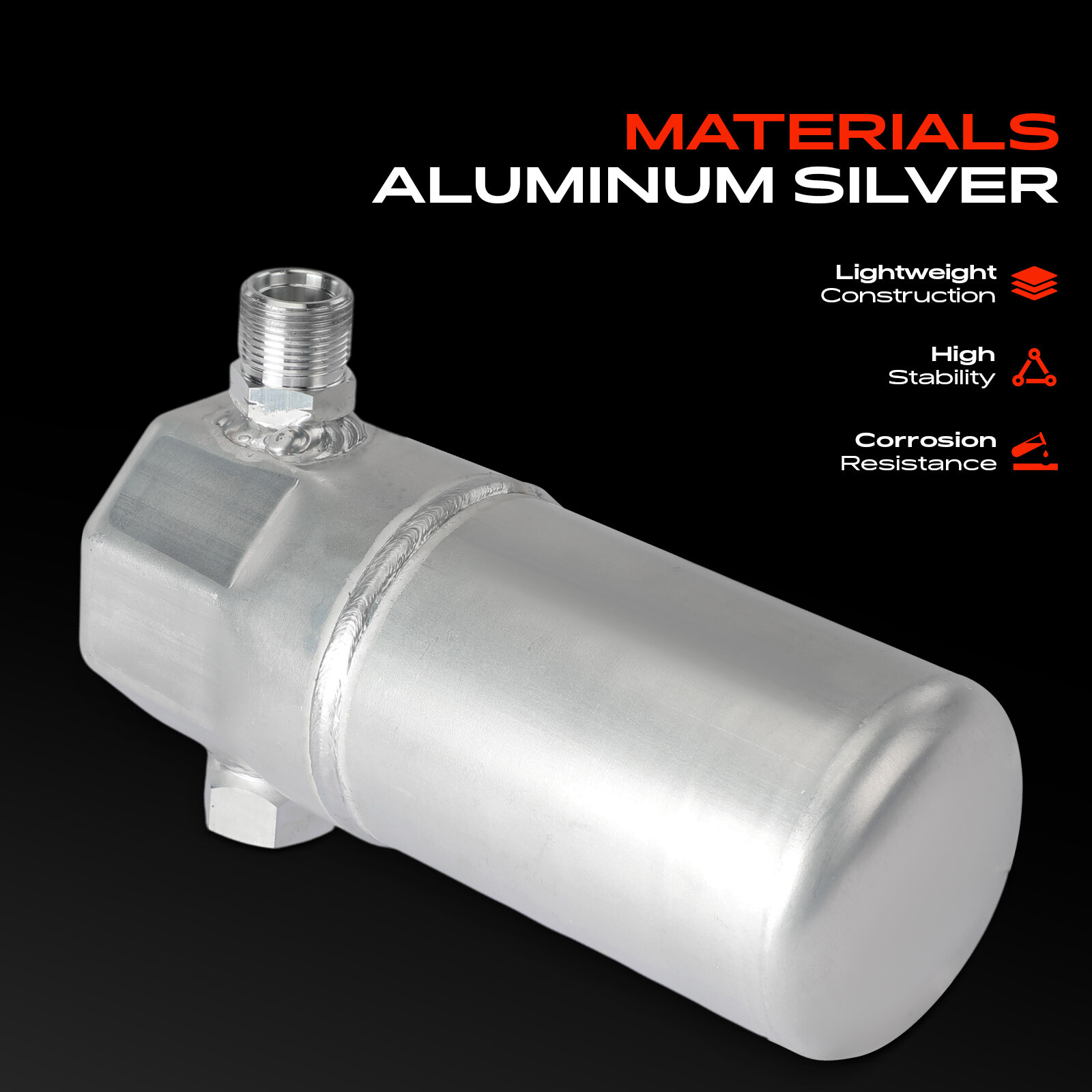 Aluminum A/C Receiver Drier for Chevrolet Blazer C1500 C2500 Suburban GMC K1500