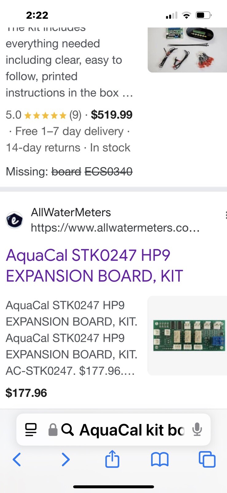 AquaCal Expansion Board Kit STK0247 HP9