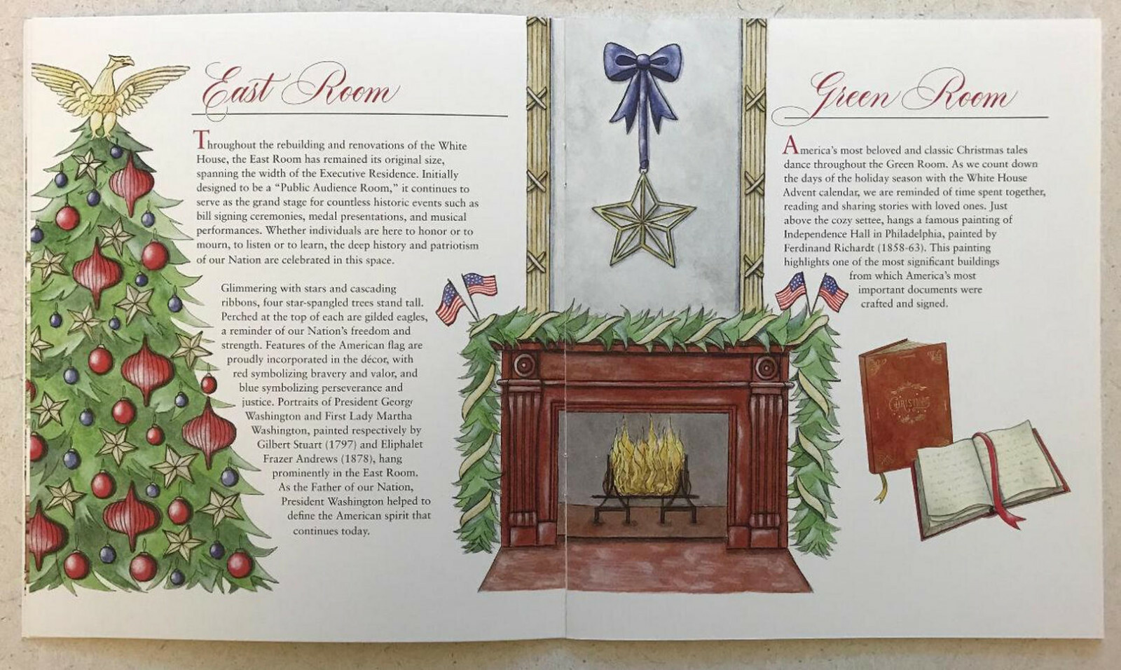Donald Trump Melania 2019 White House Christmas Holidays Tour Book Program POTUS