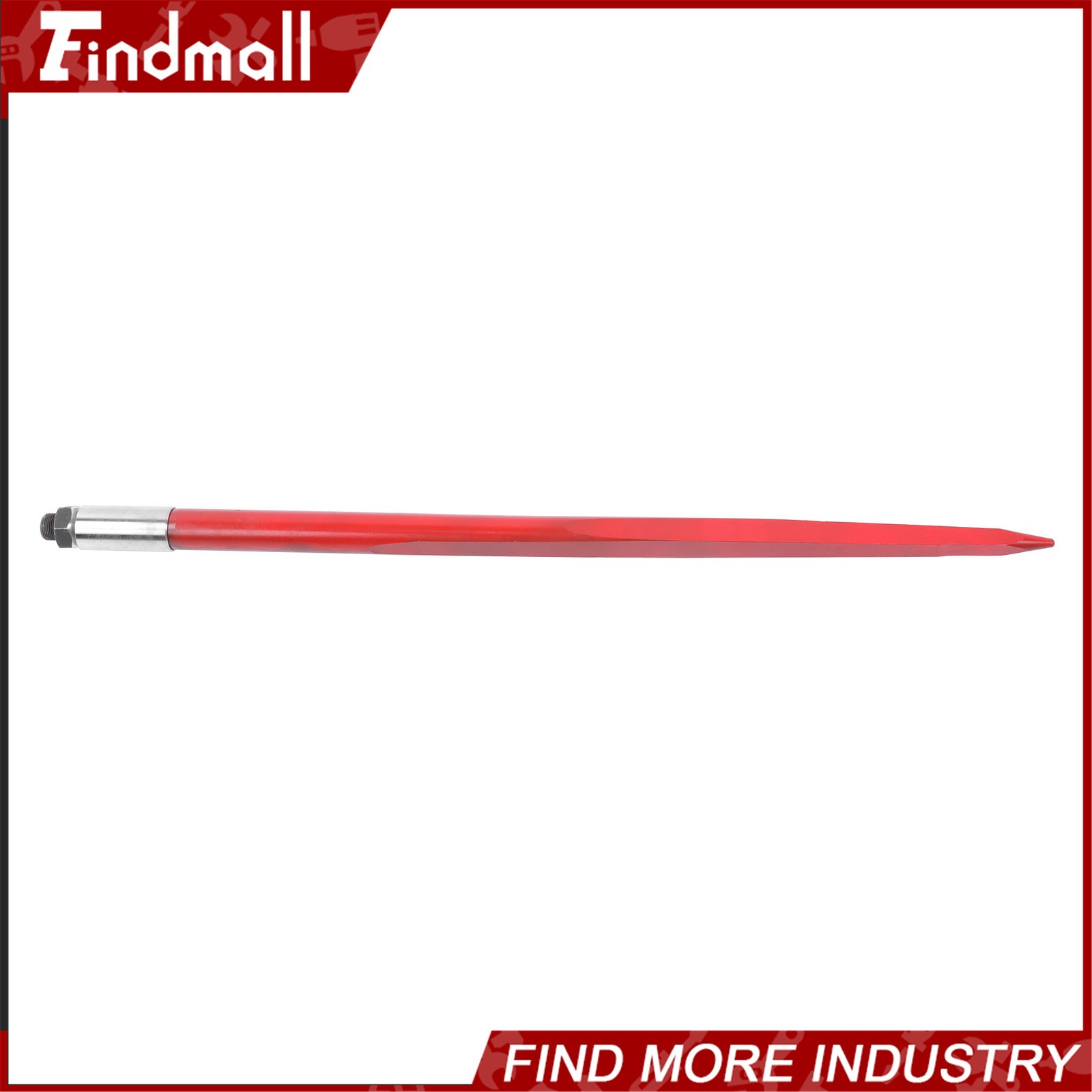 43" Hay Bale Spear Red 3000lbs Capacity Spike Fork Fit For Tractors Loaders 2Pcs