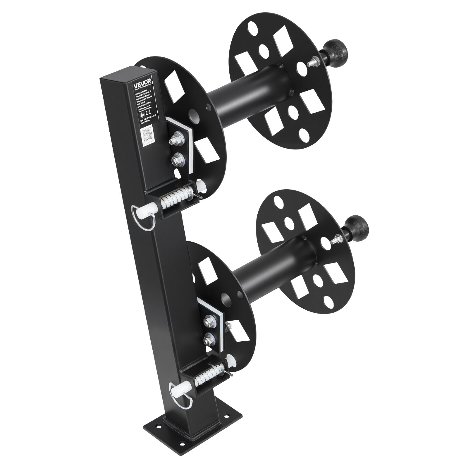 VEVOR Heavy Duty Double Welding Cable Reel Fits 150FT 1/0 & 125FT 2/0 Cable