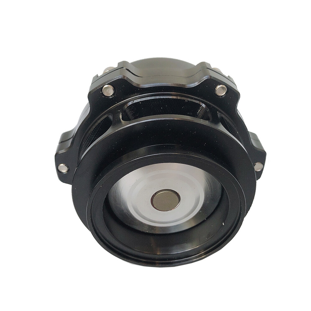 Black Universal 50mm BOV Blow Off Valve Q Typer With Tial Logo V-Band Flange