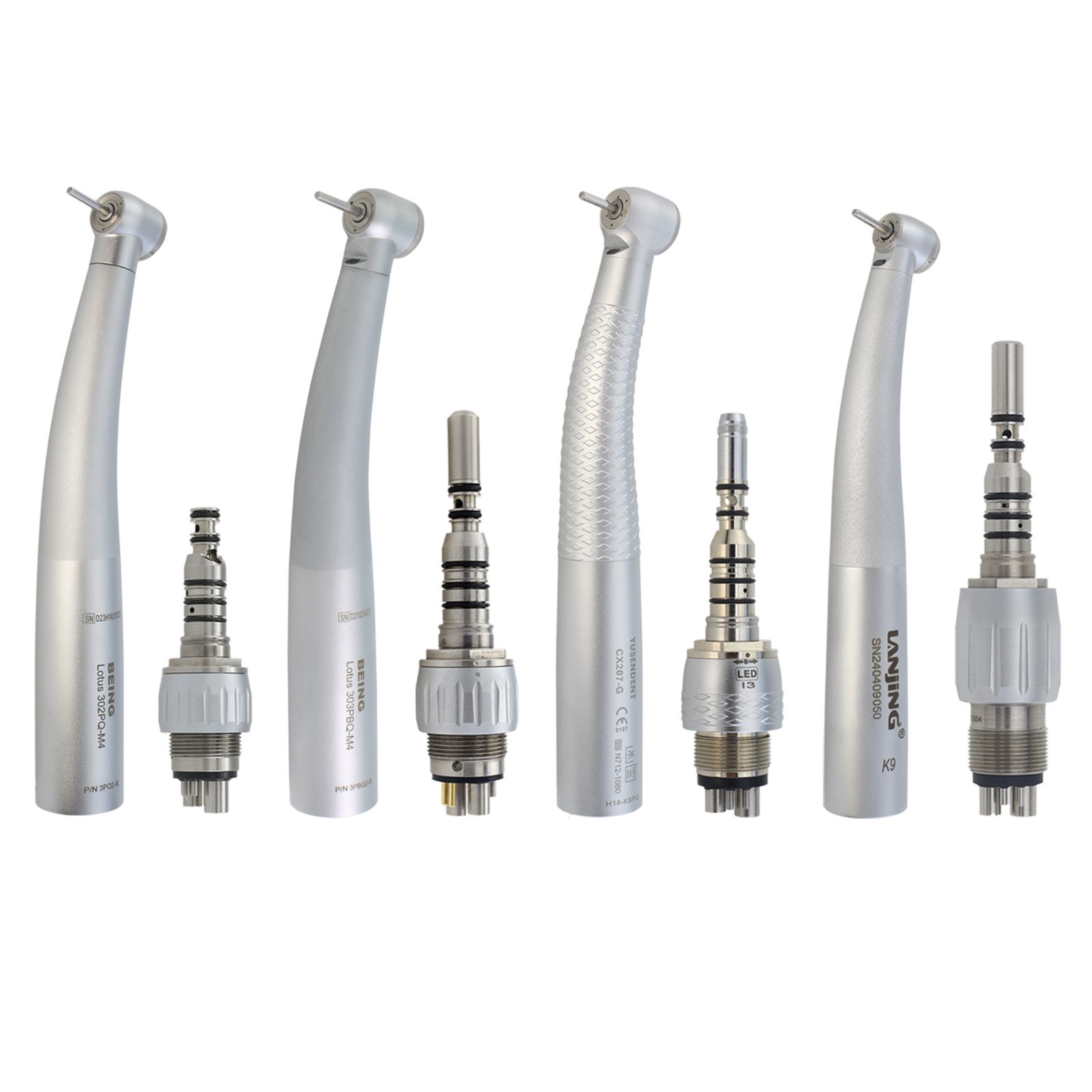 BEING Dental High Speed Handpiece Fiber Optic Mini Head For KaVo Coupler 4 6 Pin