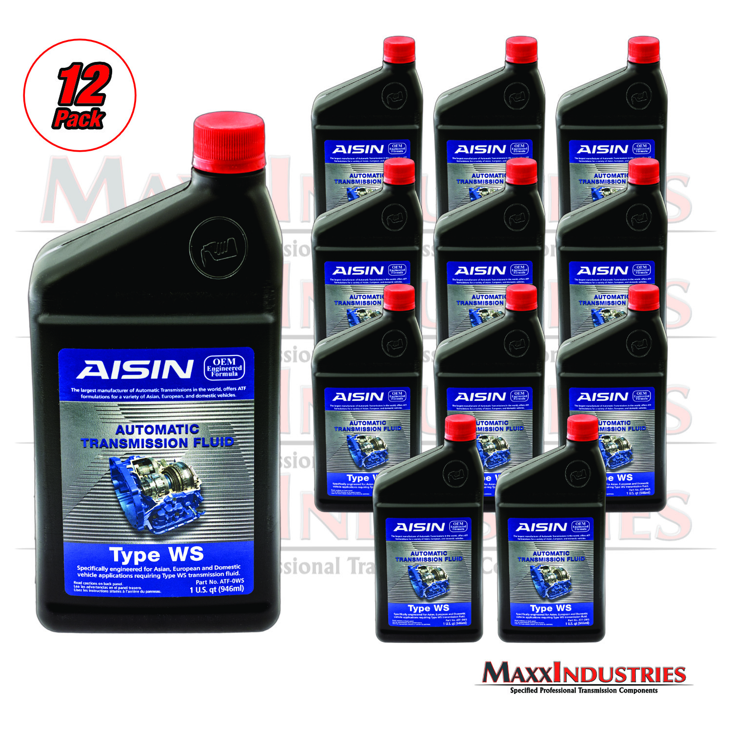 Toyota Lexus Type WS Automatic Transmission Fluid Service Aisin 12-quart case