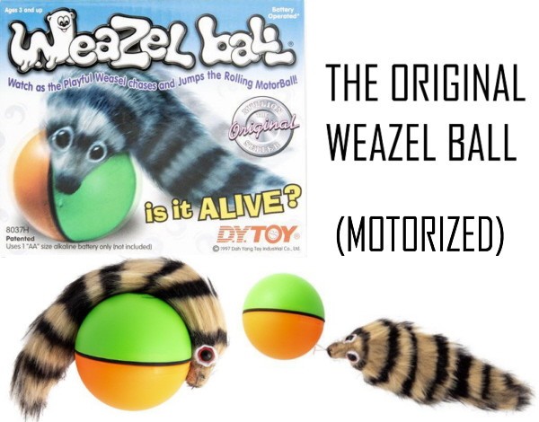 ORIGINAL WEAZEL BALL - MOTORIZED CHILDRENS TOY  - 3 YEARS AND UP
