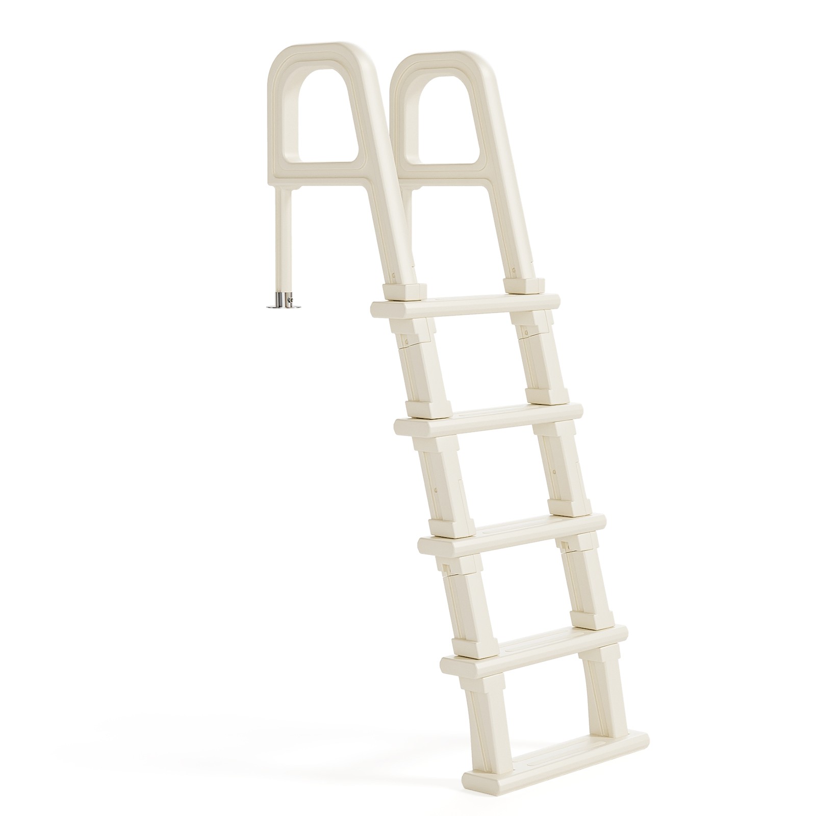 5 Step Ladder with Handrails of 300 lbs Capacity for 44in Swimming Pools