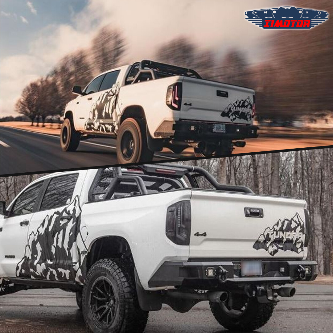 Smoke LEDFor 2014-2021 Toyota Tundra Tail Lights Brake Rear Lamps Left+Right