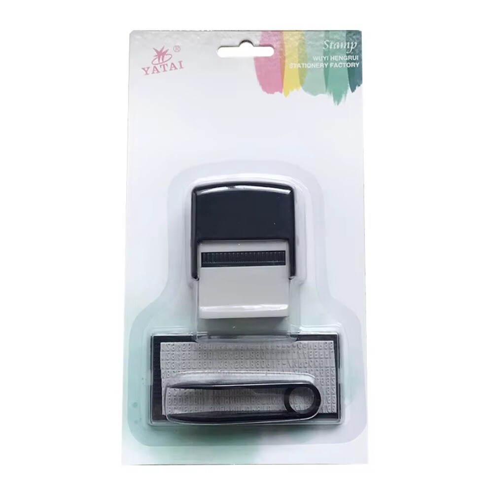 DIY Rubber Stamp Kit Custom Self Inking Business Address Name Number Letter
