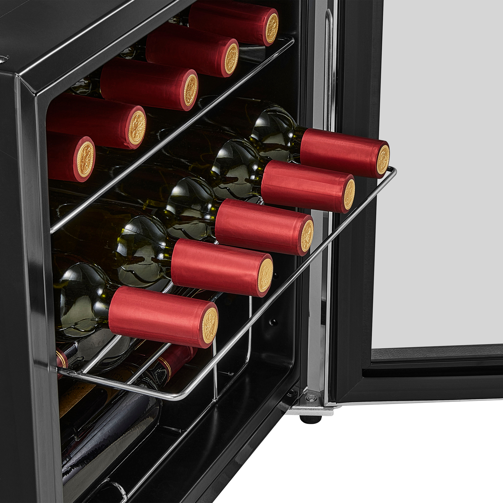 Insignia- 14-Bottle Wine Cooler - Stainless Steel
