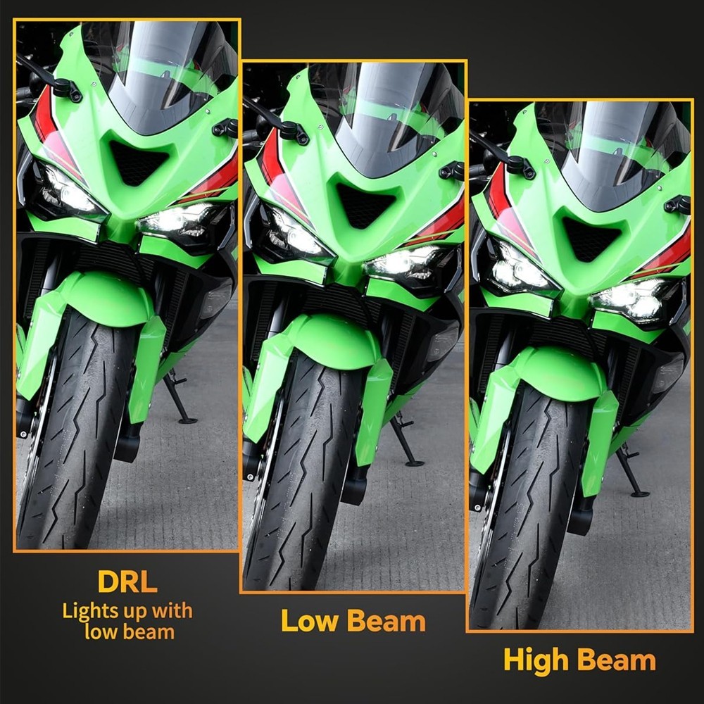 LED Front Headlight Assembly Fit For Kawasaki Ninja ZX6R 2024 2025 ZX636 Ninja