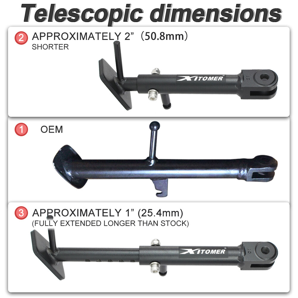 Adjustable Kick Stand Bracket Fit For Honda CBR650R 2019-2024 CB650R 2019-2025
