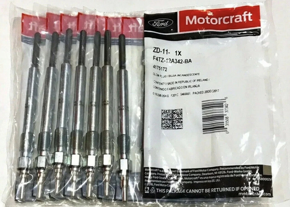 8X NEW For Motorcraft ZD-11 Glow Plugs For 1995-2003 Ford 7.3 Liter F81Z-6584-AA