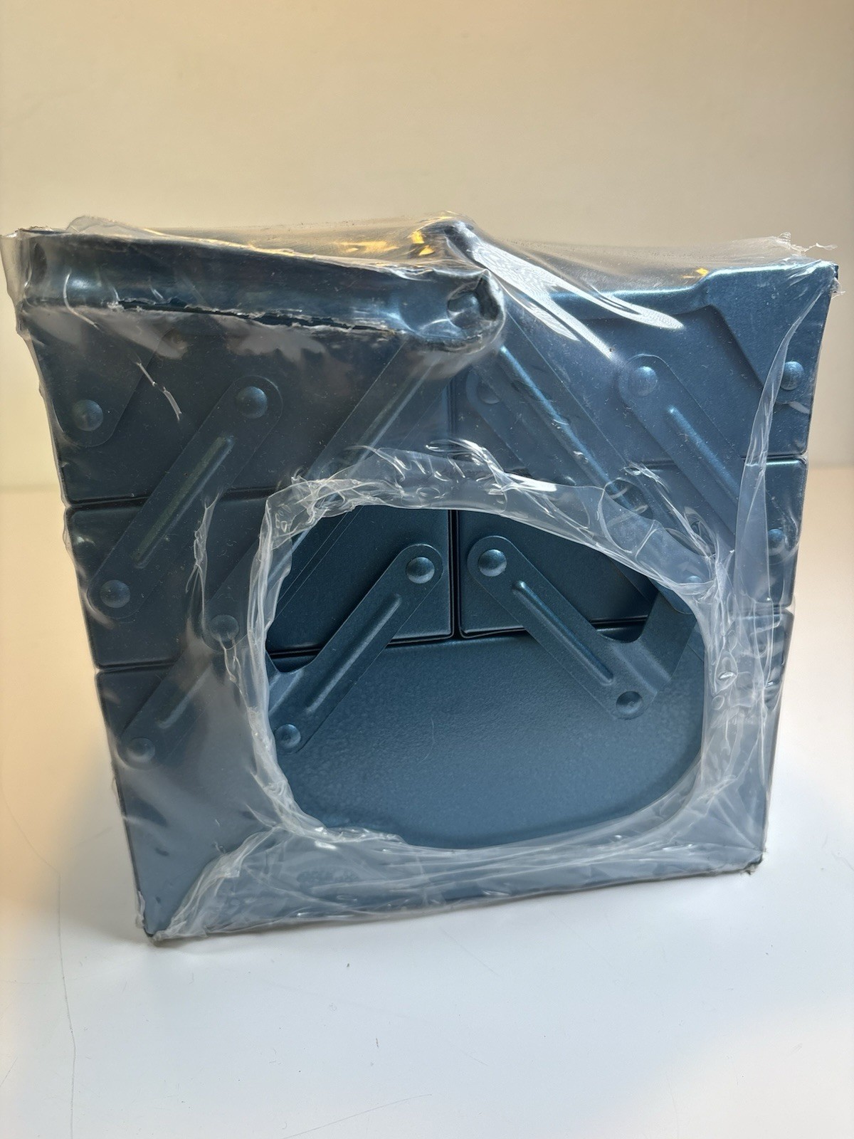 Ital Metal Cantilever Toolbox in Petrol Blue Vintage Unopened Old New Stock 440