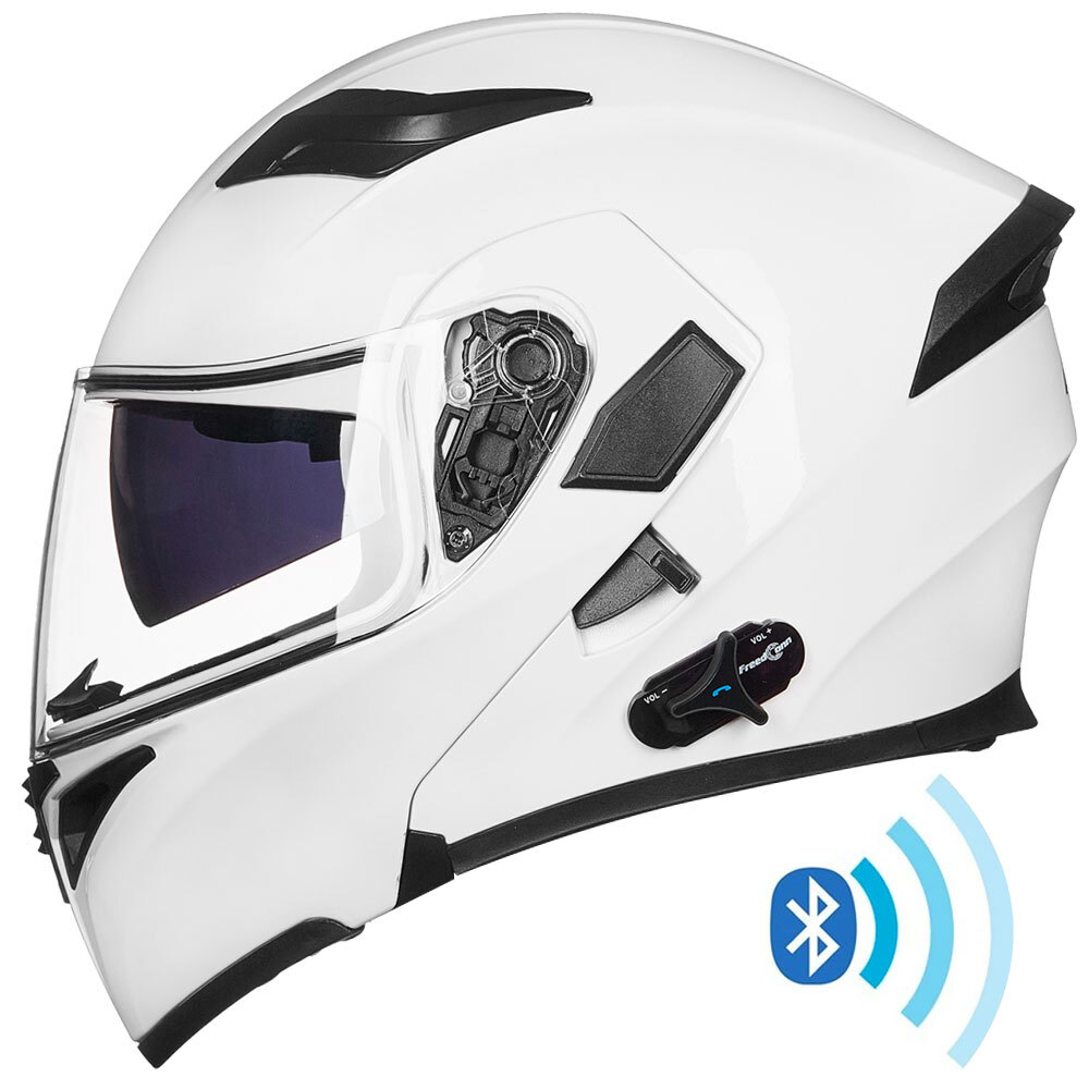 ILM USED Bluetooth Full Face Modular Motorcycle Helmet Dual Visor Intercom DOT