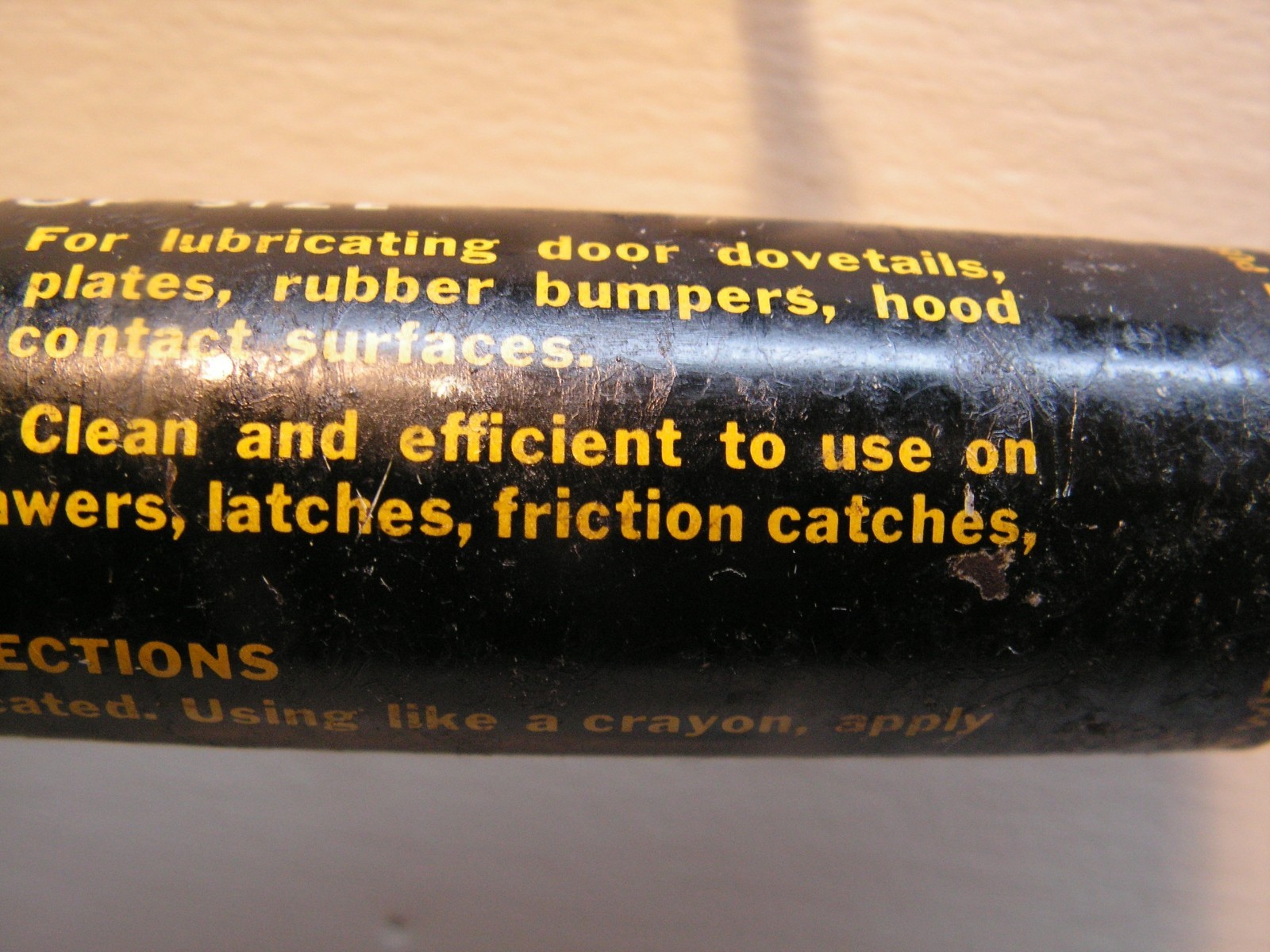 Vintage NAPA Balkamp Metal Door-ease Stainless Stick Lubricant Y & B 75%+ FULL