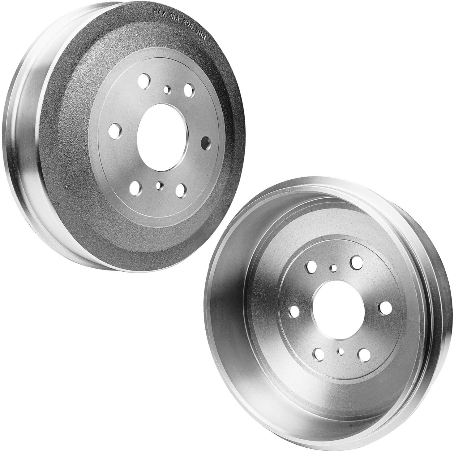 Front Rotors Ceramic Pads Rear Drums & Shoes for 2009-13 Silverado Sierra 1500