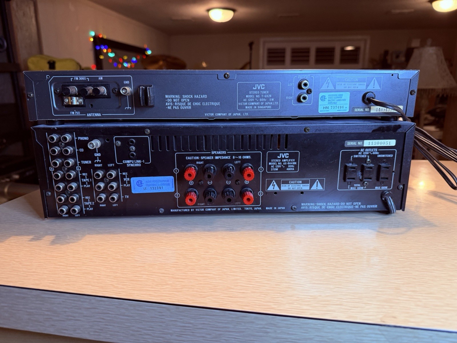 JVC AX-R441 Stereo Integrated Amplifier +JVC T-GX2B Tuner Fully Tested 65WPC 🎶