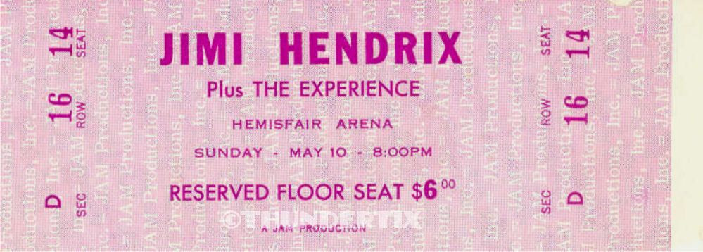 5 1968 -70 VINTAGE UNUSED FULL TICKETS Grateful Dead Woodstock Hendrix reprint