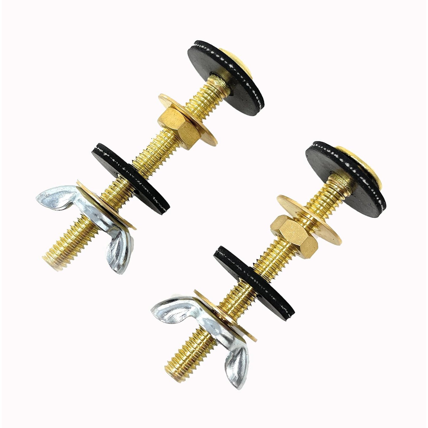 2 Pack Toilet Tank to Bowl Bolt Kit Heavy Duty Brass Bolts Toilet Bolts for Tank