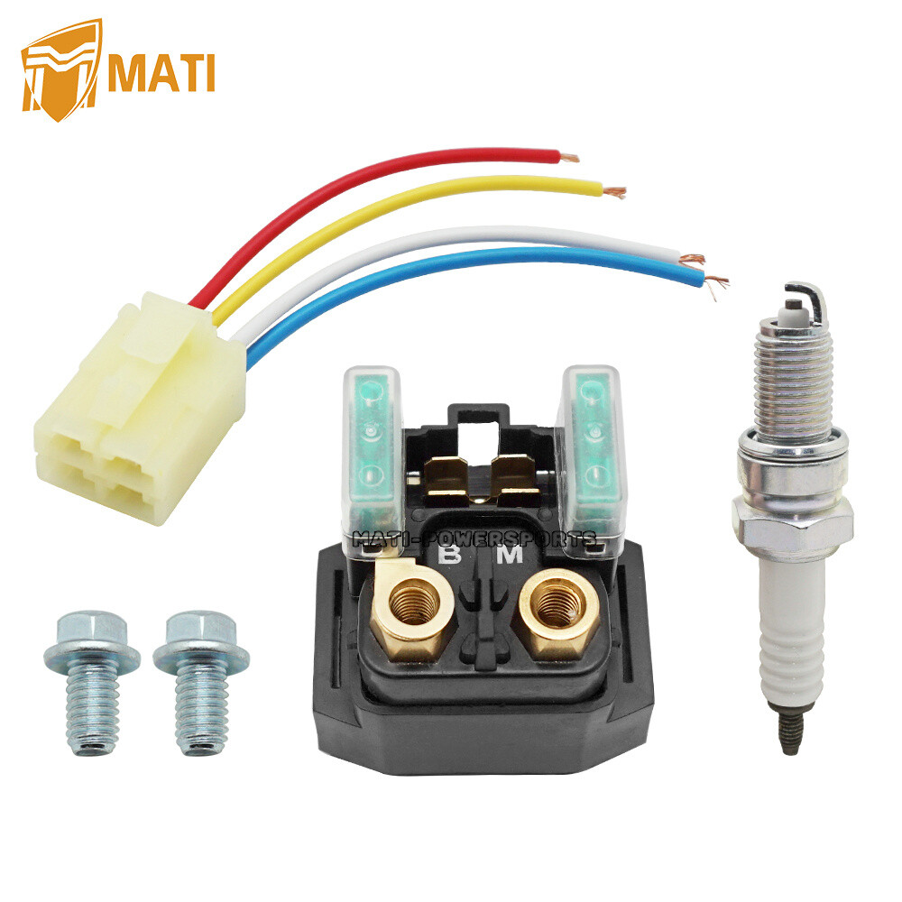 Starter Solenoid Relay & Plug Kit for Yamaha Bear Tracker 250 YFM250 1999-2004