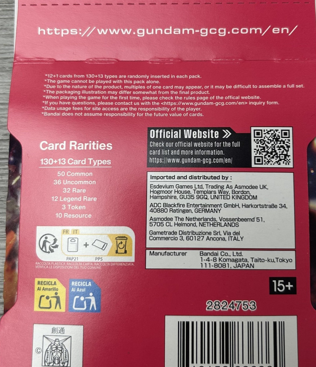 GUNDAM CARD GAME Dual Impact Sleeved Booster Packs Lot of 24 Sealed GD02 English