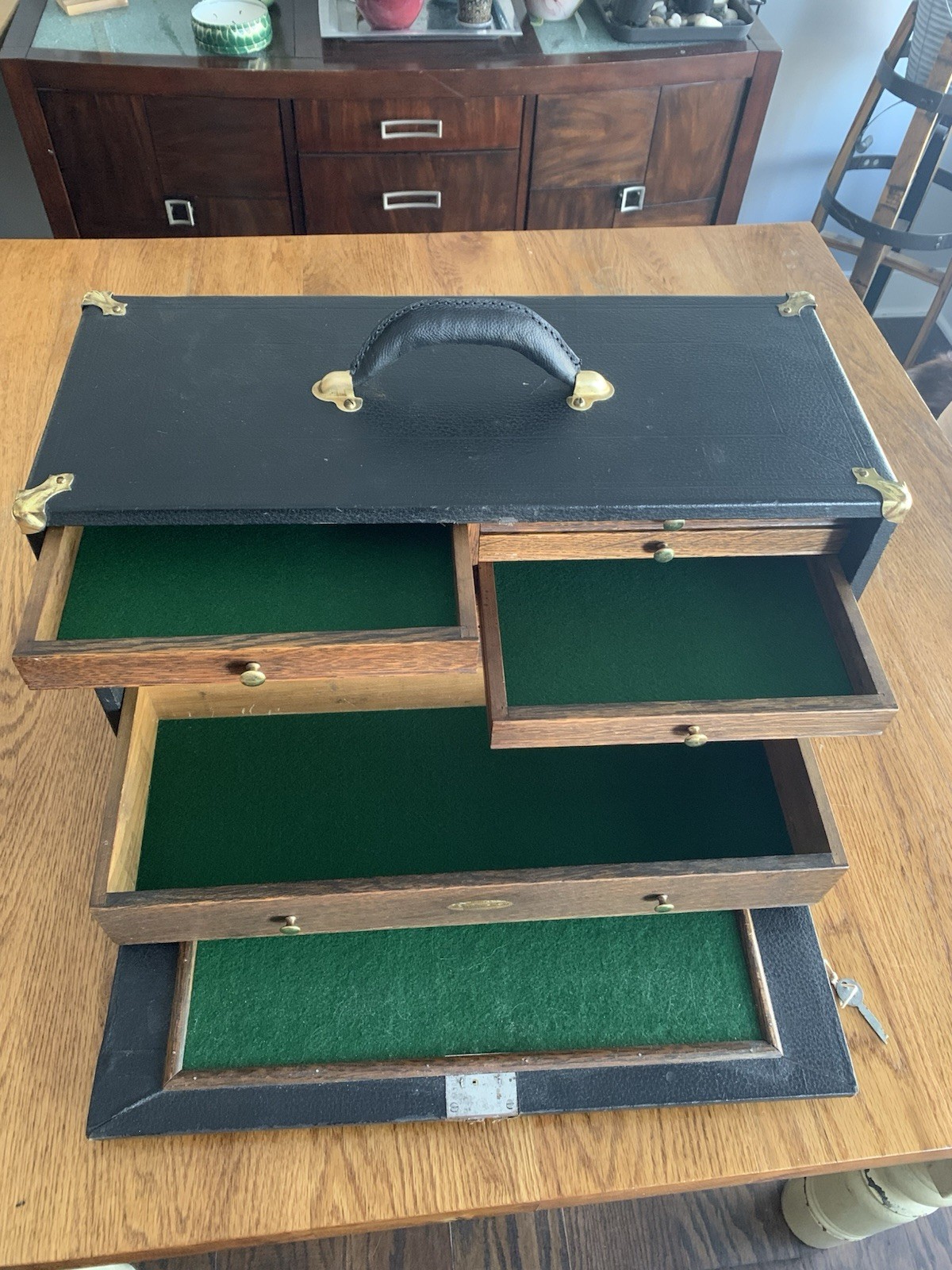 Rare Antique Gerstner 31B Machinists Case With 8 Drawers