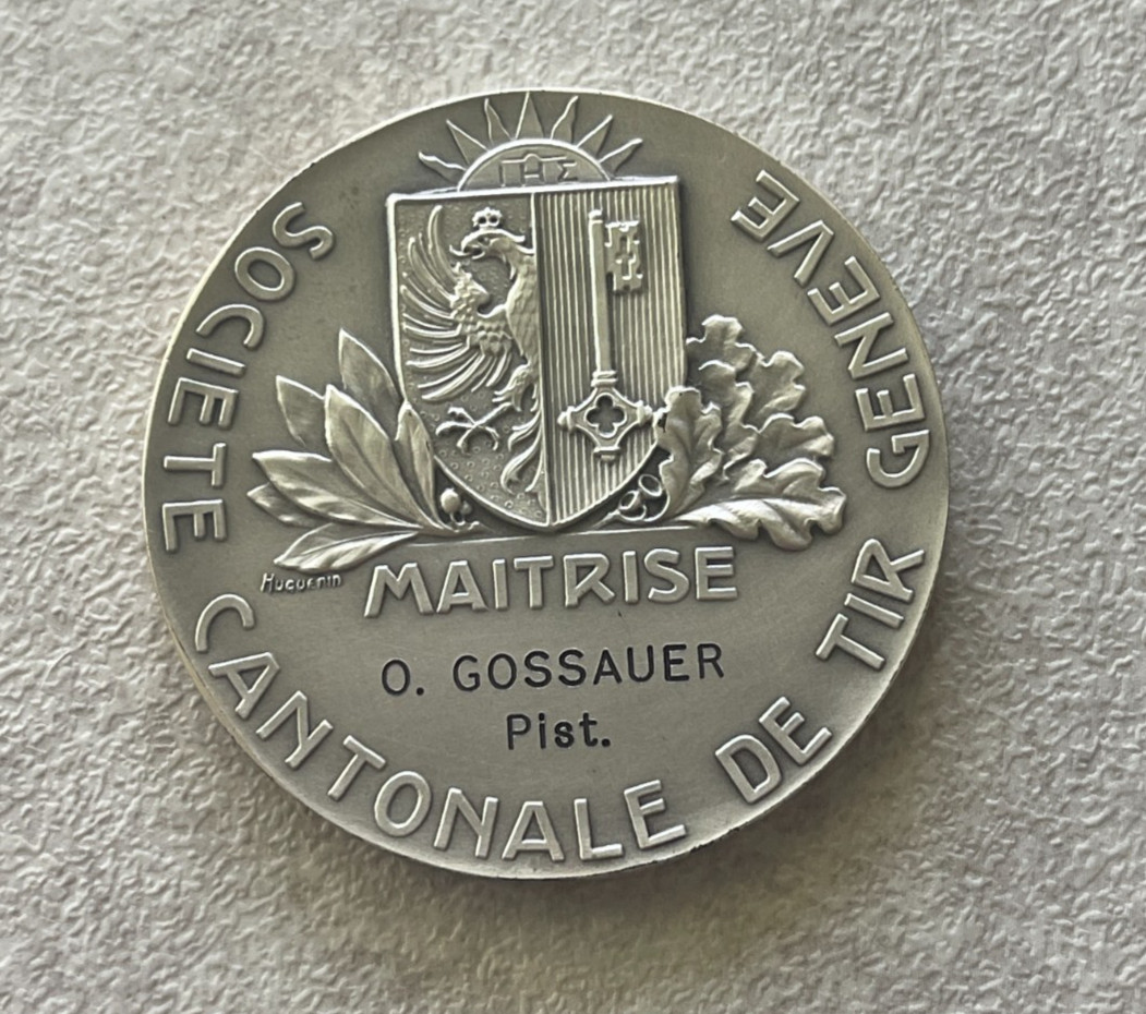 (ND) Geneva Geneve Silvered Bronze Swiss Shooting Medal R-776var. L2