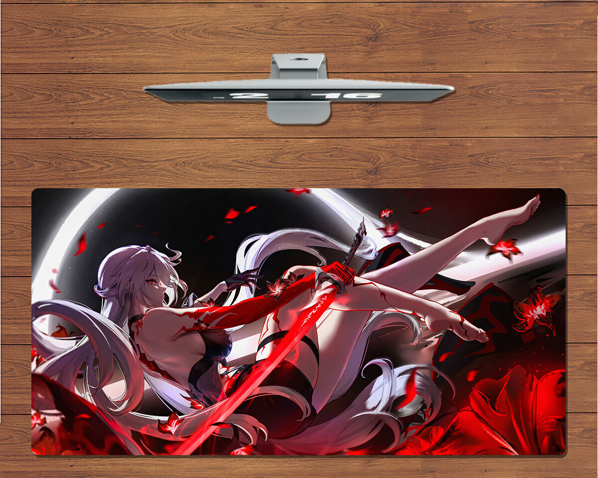 Anime RGB LED Large Mouse Pad Honkai Star Rail Acheron Gaming Mat Mousepad Gift