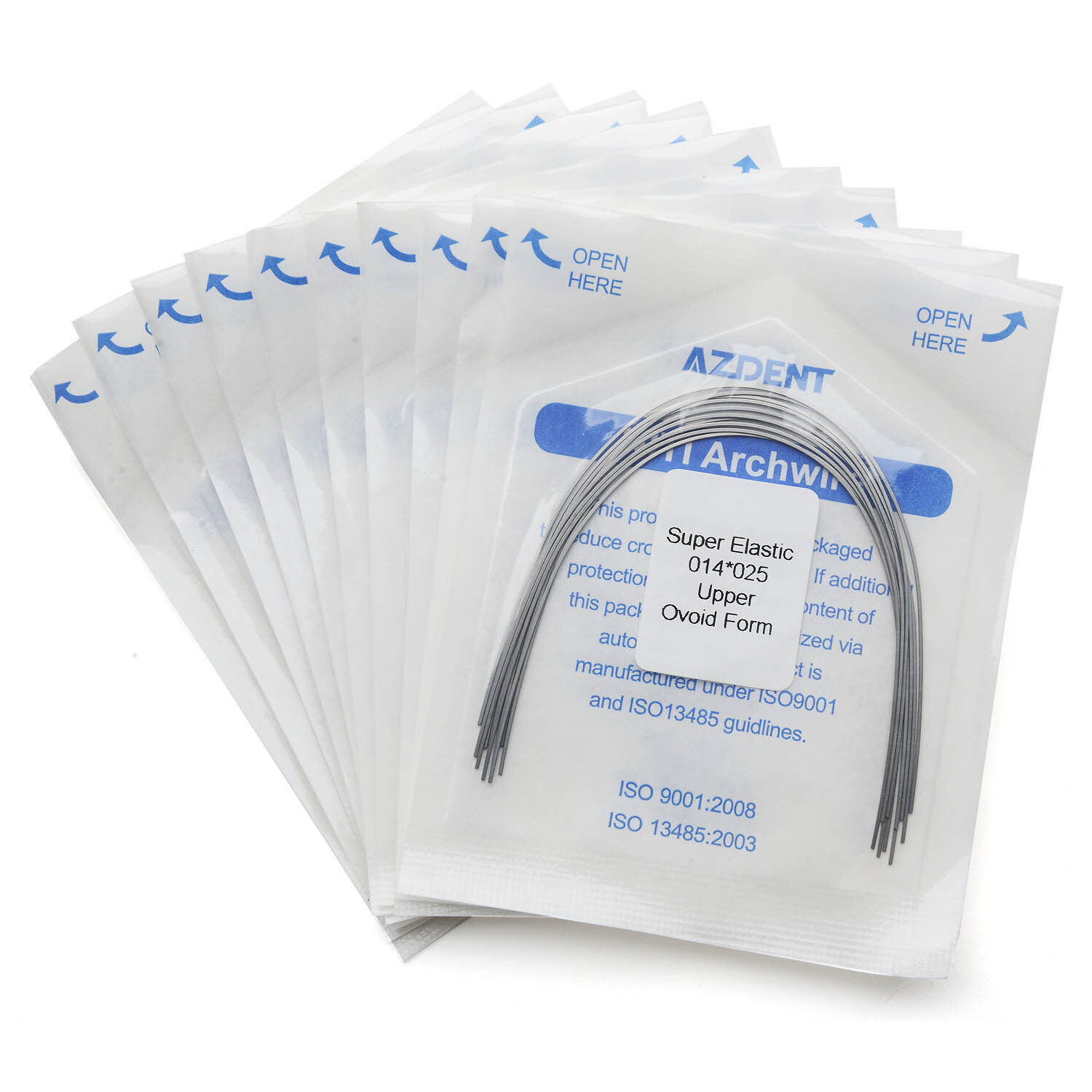 AZDENT Dental Orthodontic Super Elastic Niti Arch Wires Rectangular Ovoid FDA