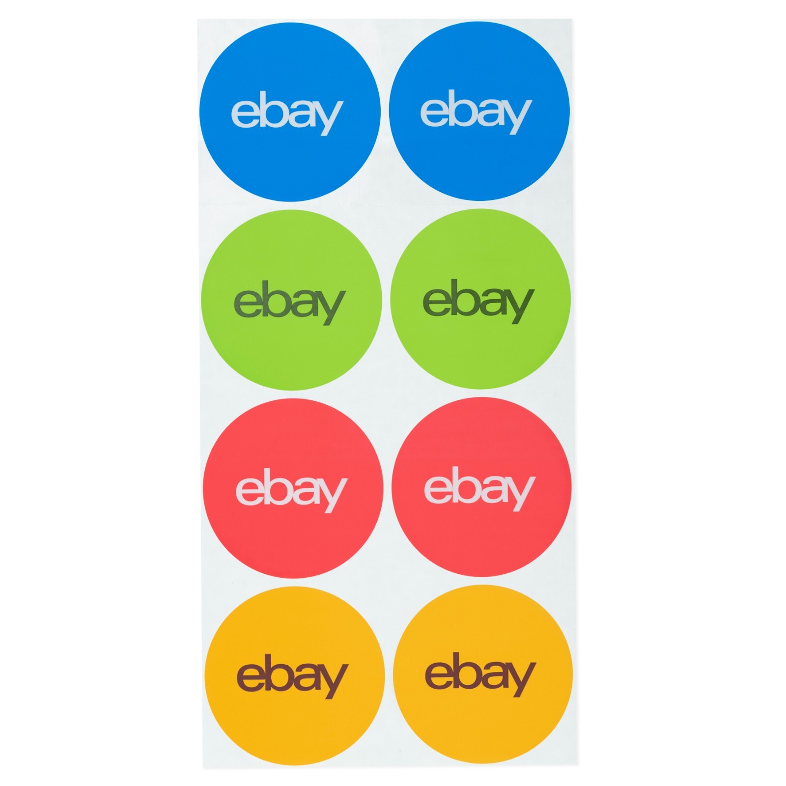 3” eBay Sticker – Red, Blue, Green and Yellow
