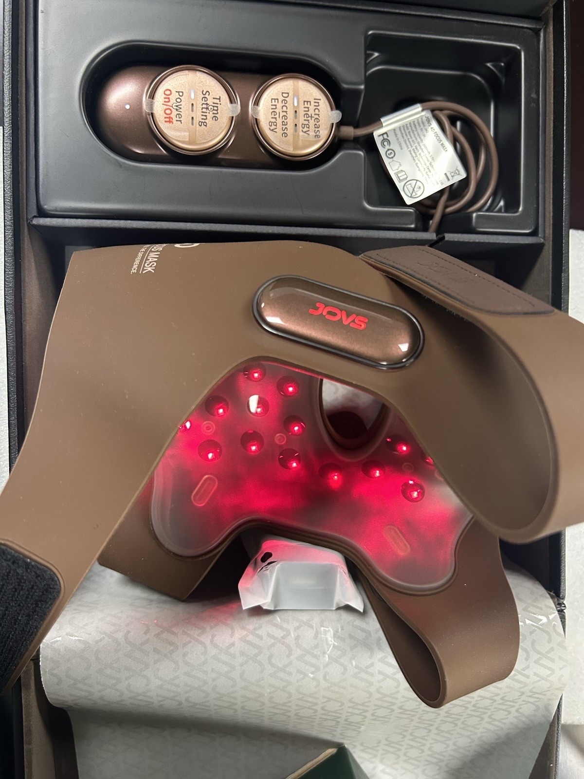 JOVS 4D Laser Light Therapy Mask, Red Light Therapy Mask for Face