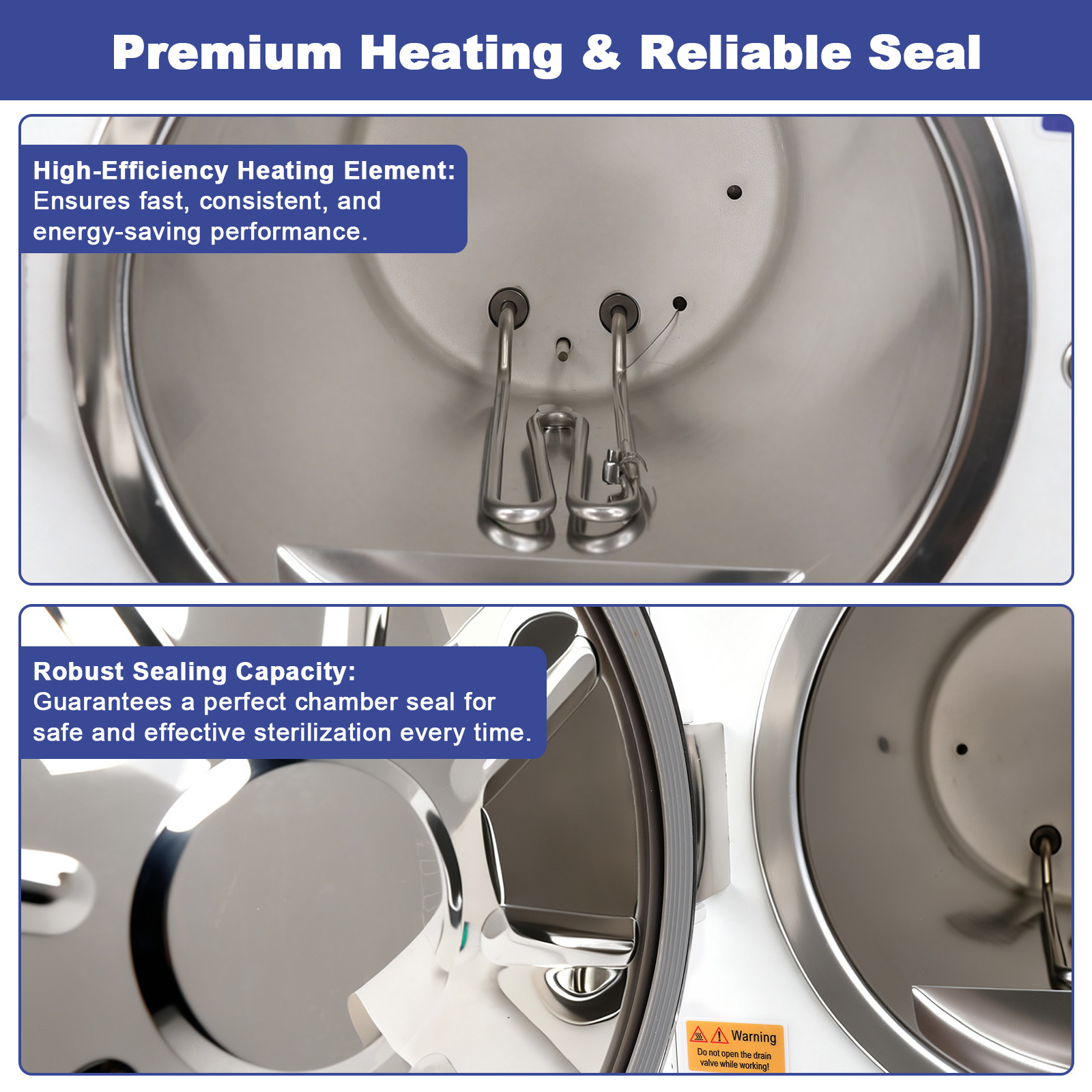 23L Dental Autoclave Steam Sterilizer Medical Dentist Surgical Sterilization USA