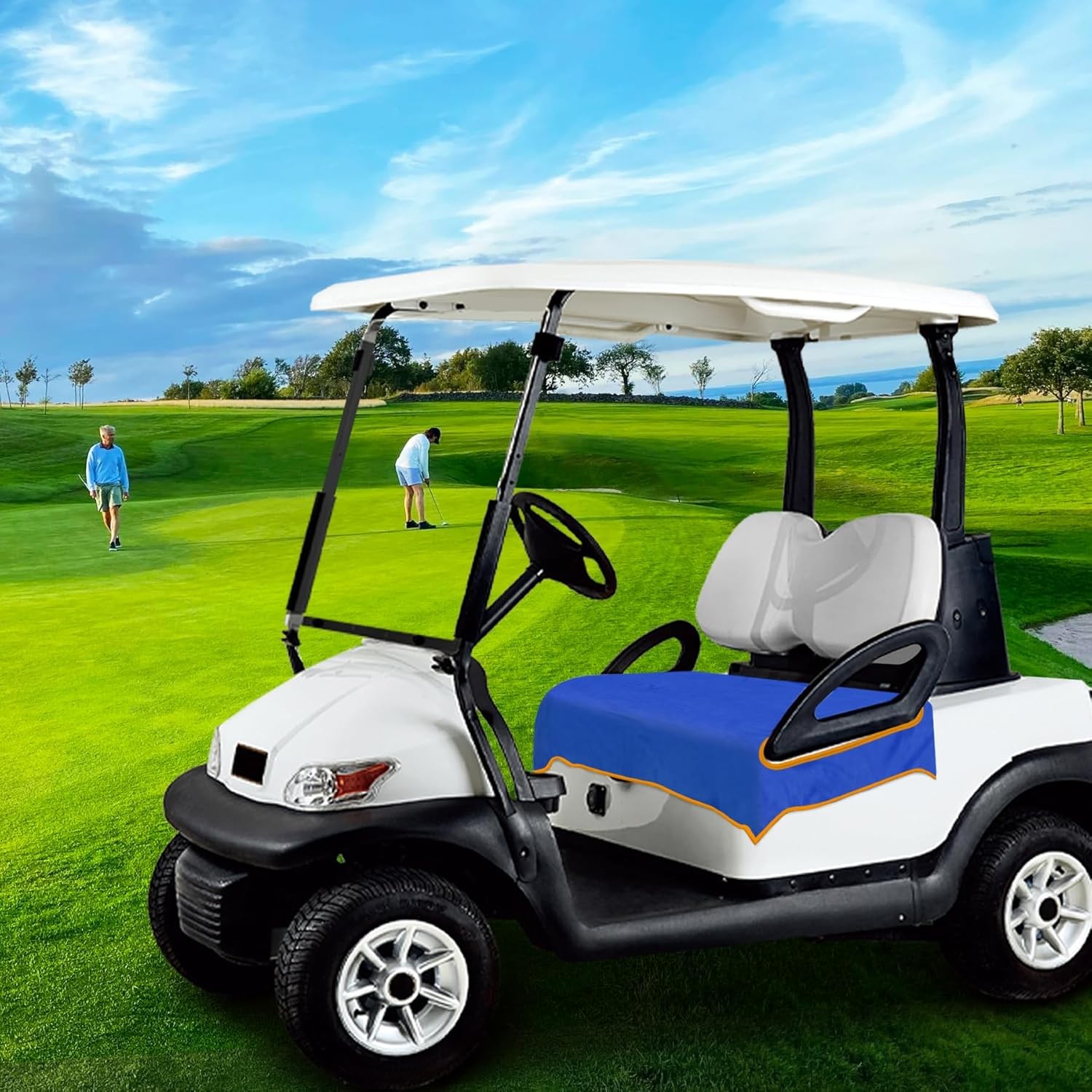 Golf Cart Seat Covers, Golf Cart Seat Towel Blanket for All EZGO, Club Cars, Ico