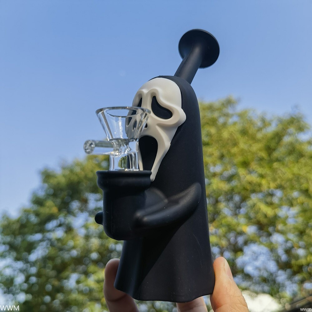 Random Blind Box Hookah Silicone & Glass Smoking Water Pipe Bong with Bowl USA