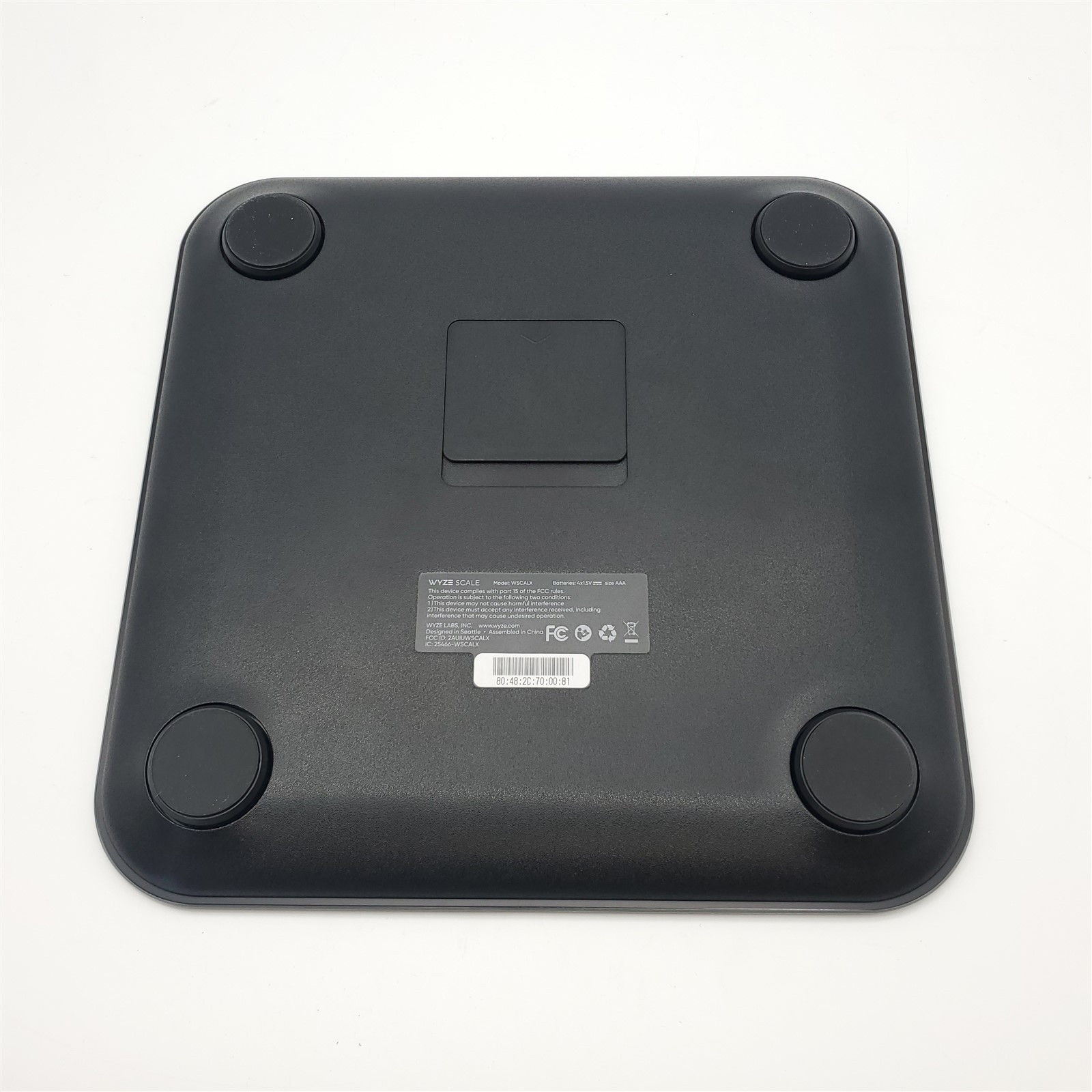 Wyze Smart Scale X - Digital Bathroom Scale for Body Weight (Black)