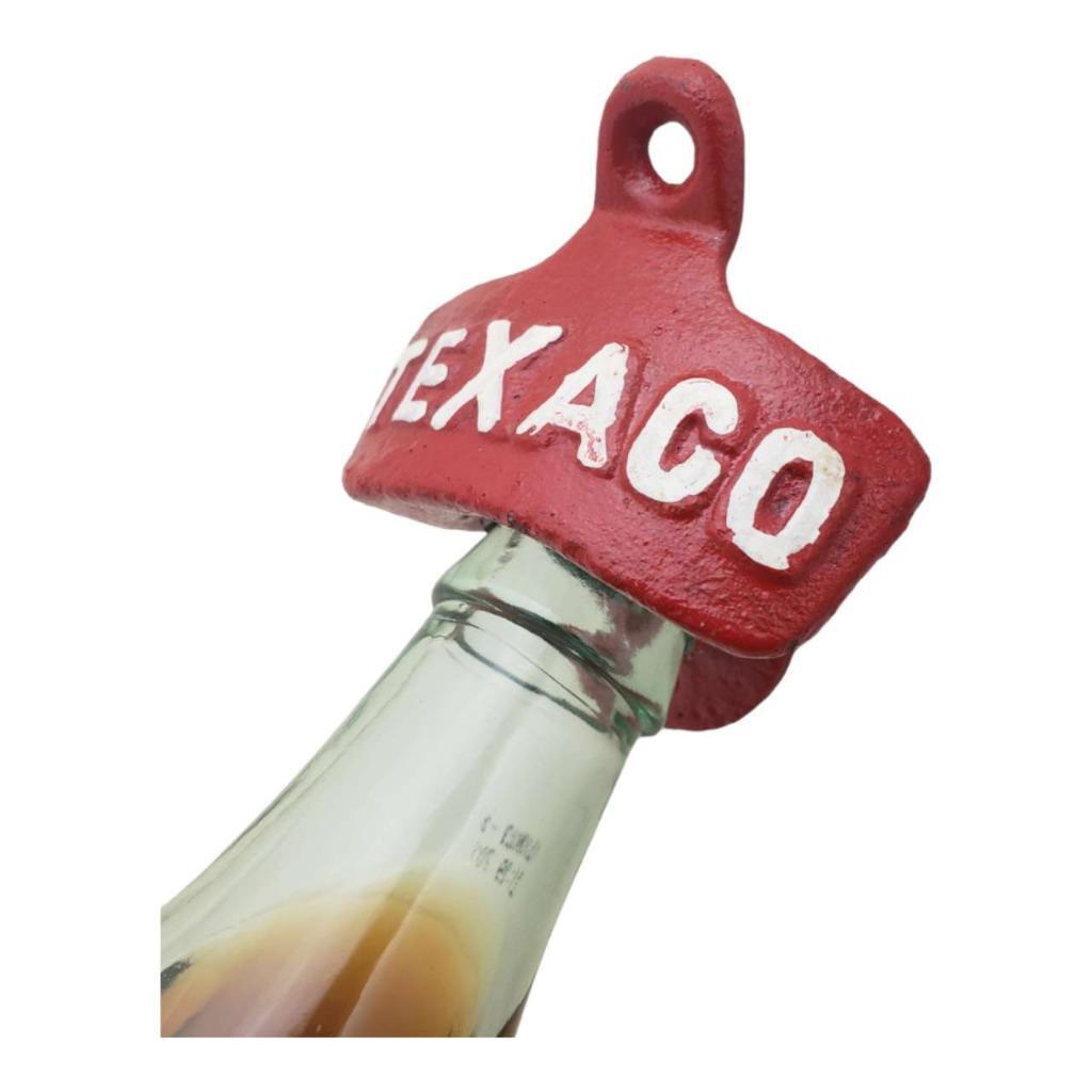 Red Vintage Wall Mounted Bottle Opener Cast Iron Bar Decor