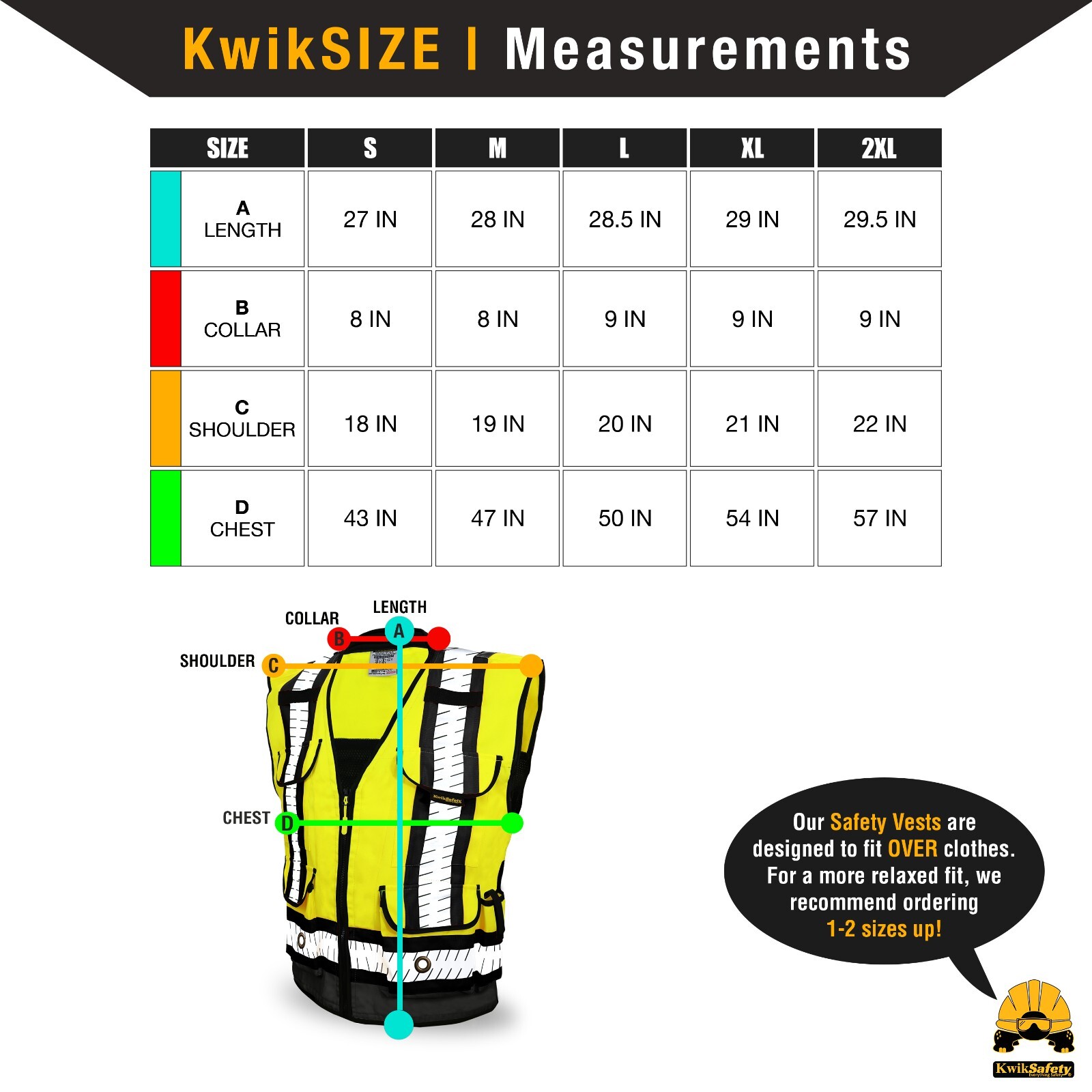 KwikSafety GODFATHER SPECIALIST Safety Vest [CUSHION COLLAR] Class 2 ANSI OSHA