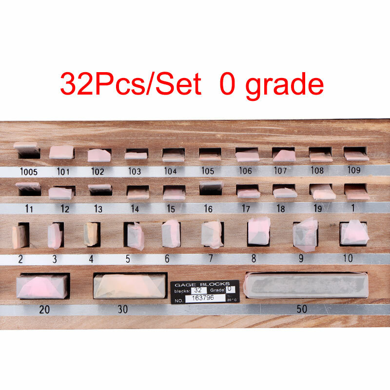 Block Gauge 32Pcs/Set 0 grade Caliper Block Gauge Inspection Tools