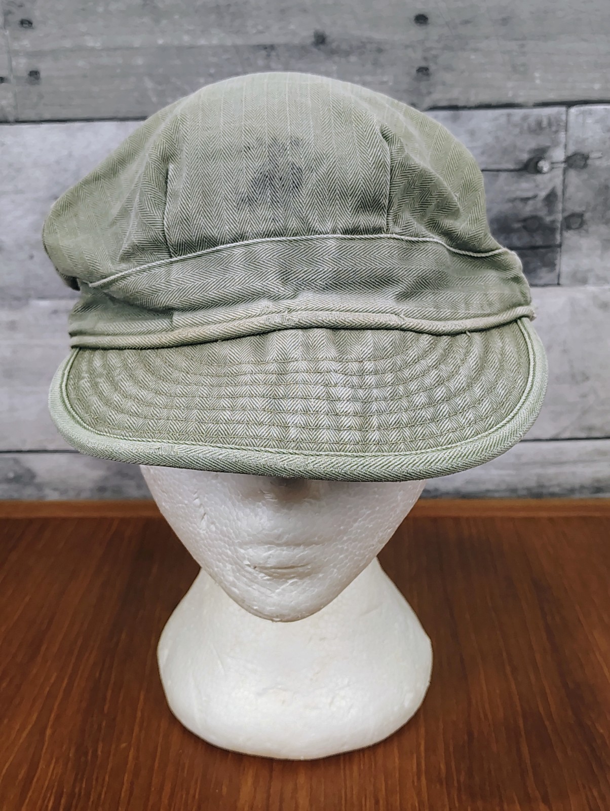 Vintage Original WWII Korean War USMC HBT Cap Hat