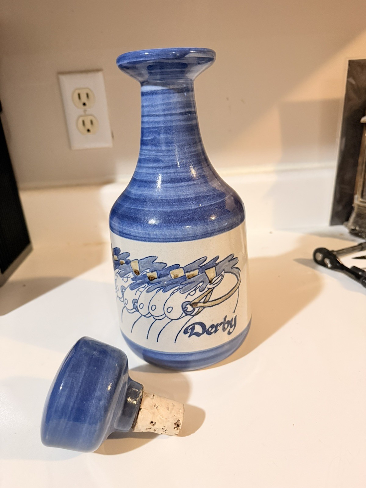 Rare Louisville Stoneware Derby Decanter