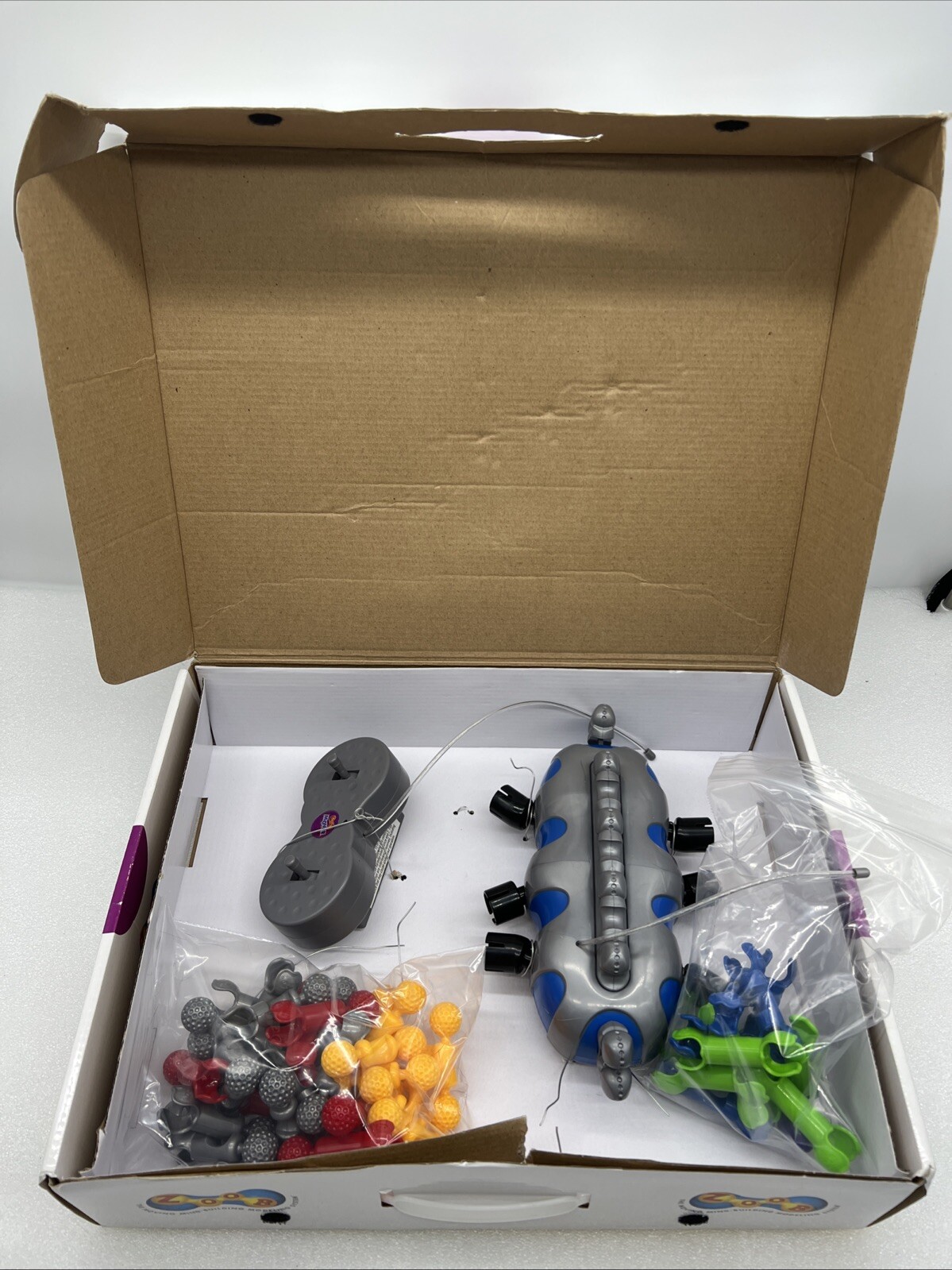 ZOOB MOVER Motorized Remote Control 40 piece 3D Creative Building Tested!