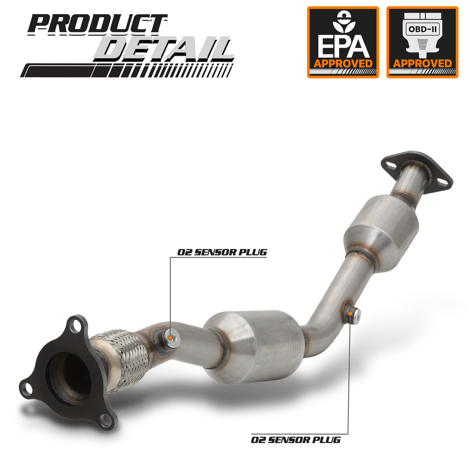 Stainless Steel Exhaust Catalytic Converter For 2008-2011 Cobalt/G5 2.2/2.4 AT