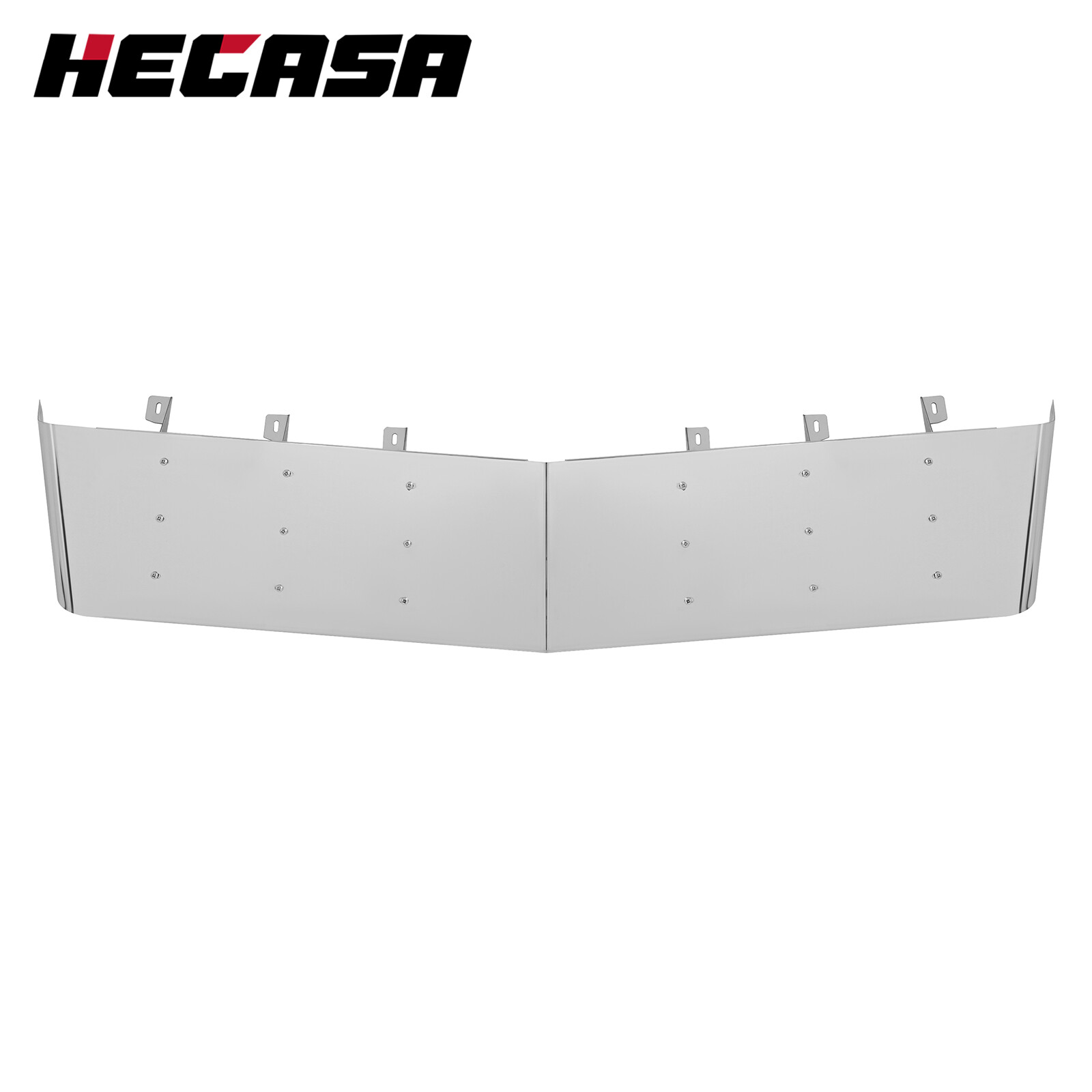 13" Drop Sun Visor For Kenworth T800/W900/T300 84-98 Windshield Stainless Steel