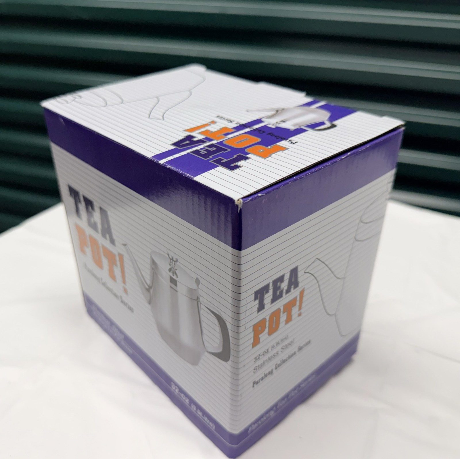 Stainless Steel Tea Pot 3.5" diameter Top for Restaurant / Commercial Use (32oz)