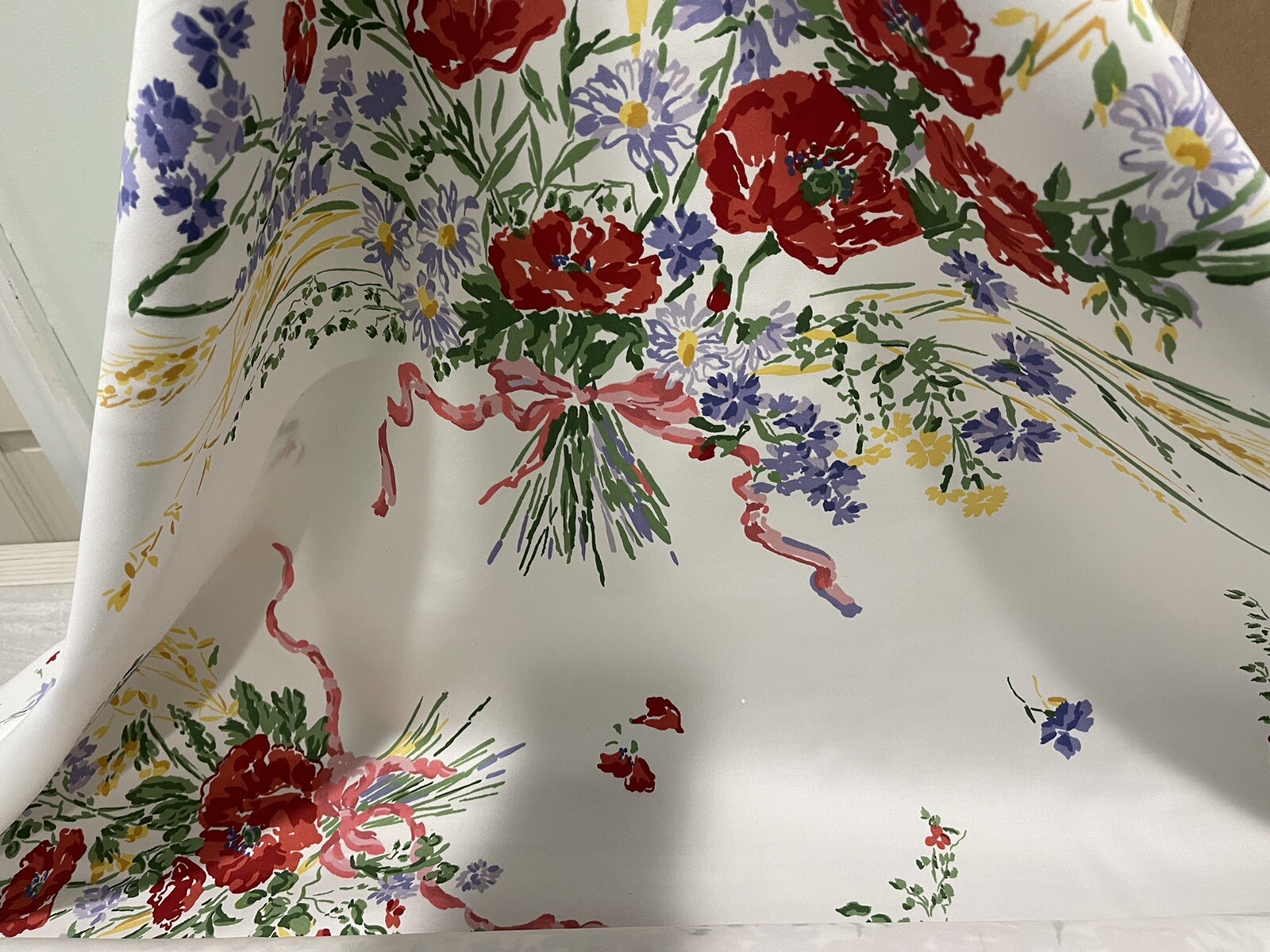 D. Porthault 100% Cotton Print 54” Fabric Projects Sateen Finish By Yard