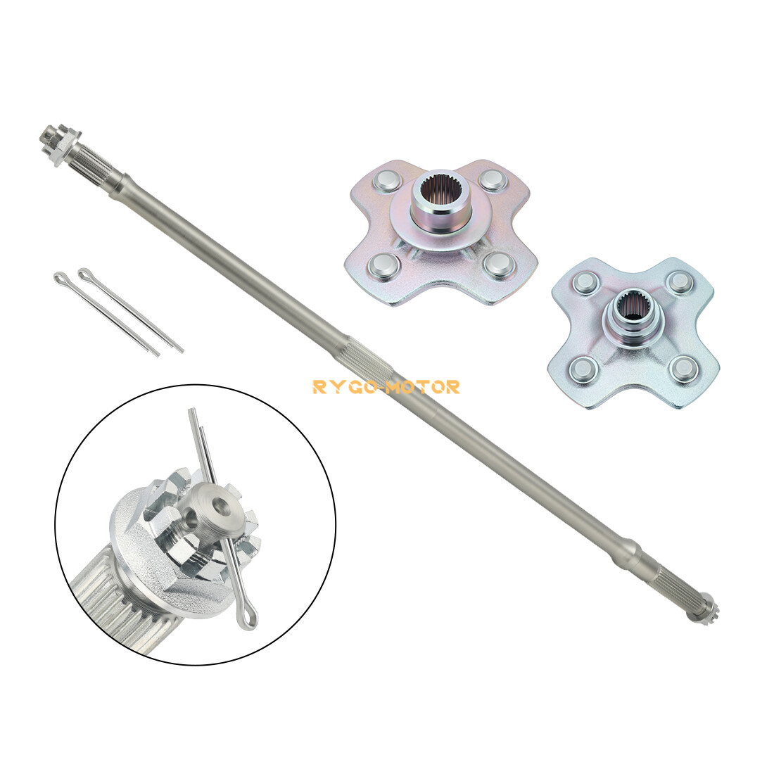 Rear Axle Shaft Wheel Hub for Honda TRX450ES TRX450S Foreman 450 4X4 1998 - 2001