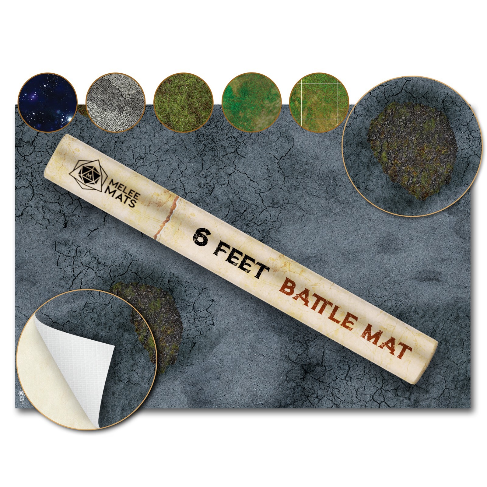 Wargaming Battle Mat, 48"x72" - Terrain for Warhammer 40K, Dungeons and Dragons