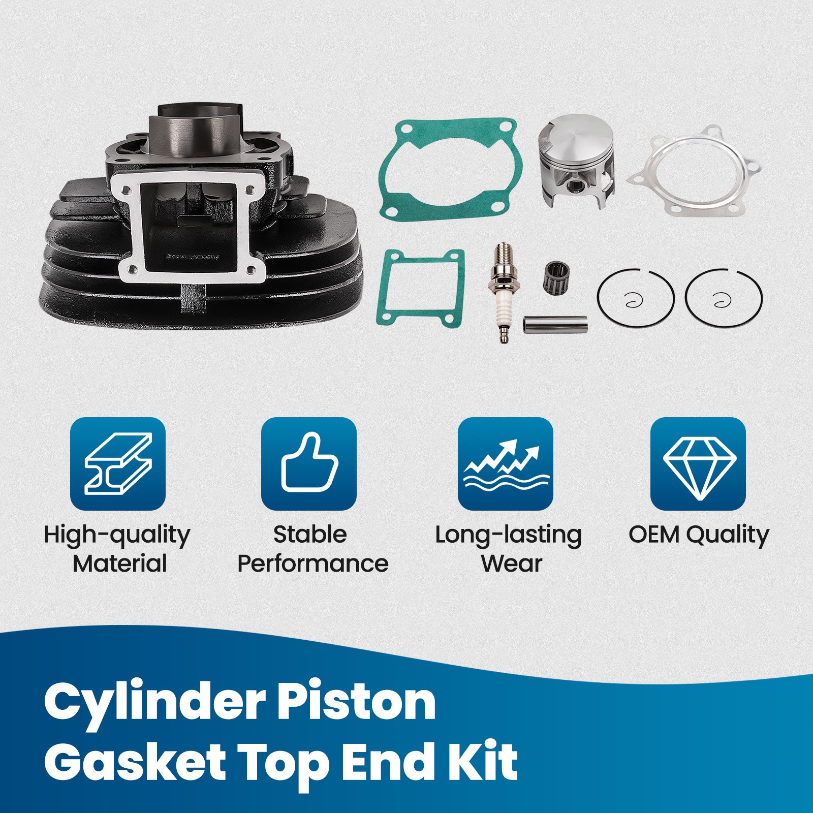 New Cylinder Piston Gasket Top End Kit for Yamaha Blaster 200 YFS200 1988-2006